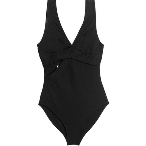 NWT New With Tags Else Lingerie Ziggy Plunge Bathing Suit Swim, Black size 1 - Picture 5 of 7